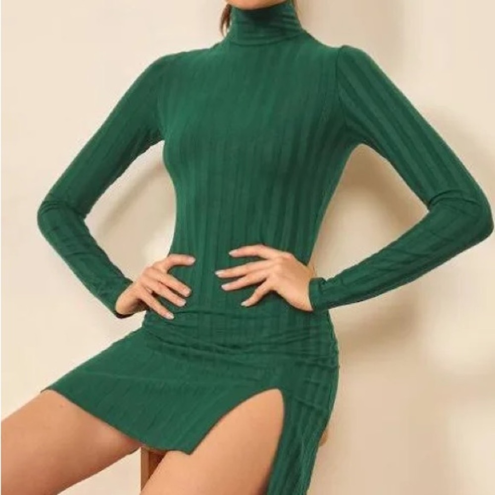 Reformation Green Libra Dress